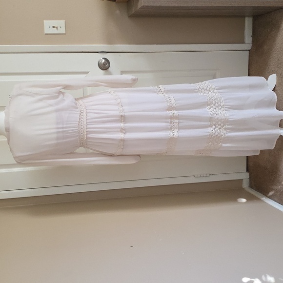 Altar'd State Womens Ivory Boho Crochet Lace Dress - Size Small - Picture 7 of 9